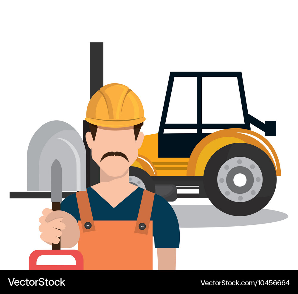 Builder constructor worker icon Vector Image