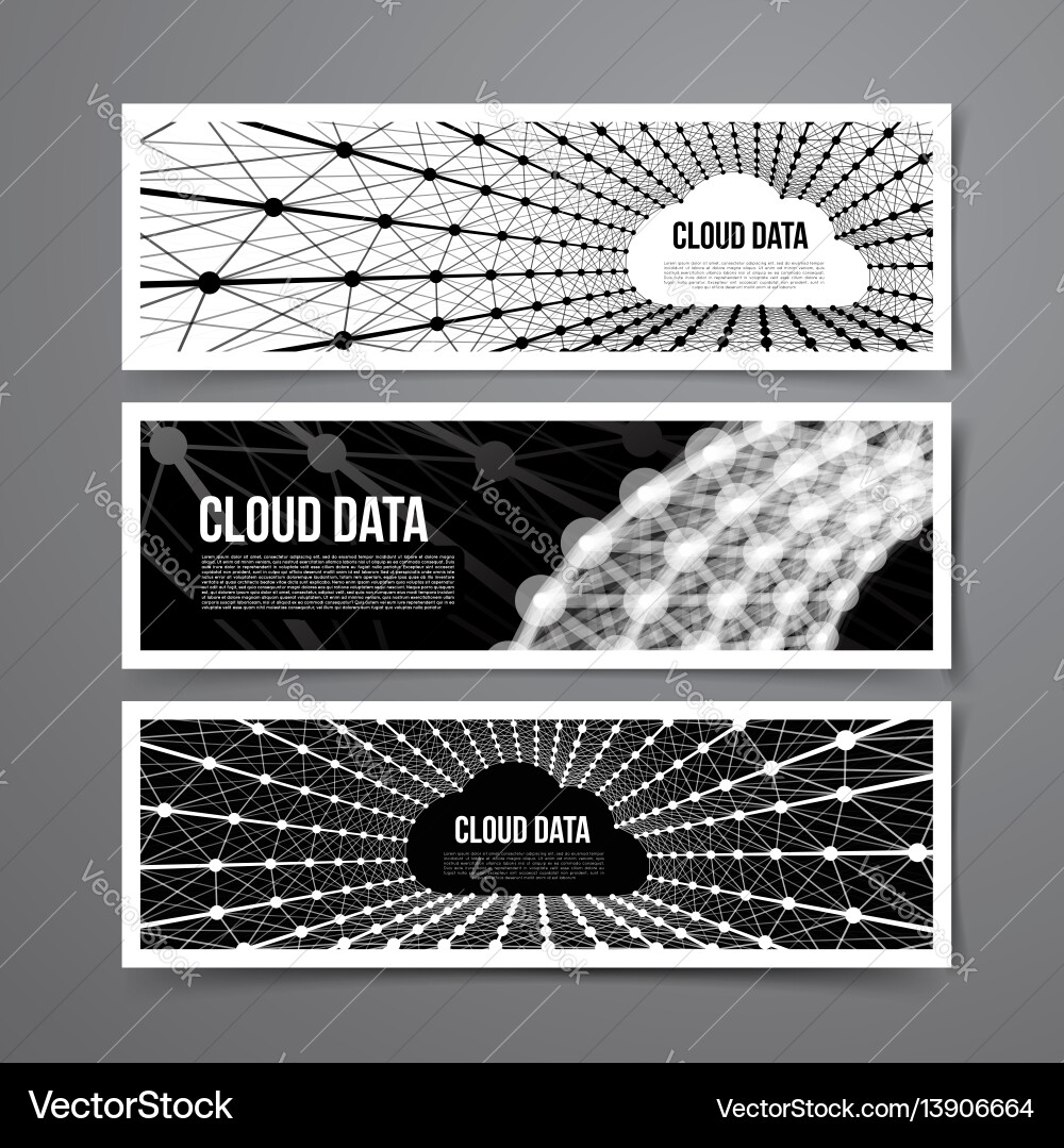 Cloud Data Network Connection vector image