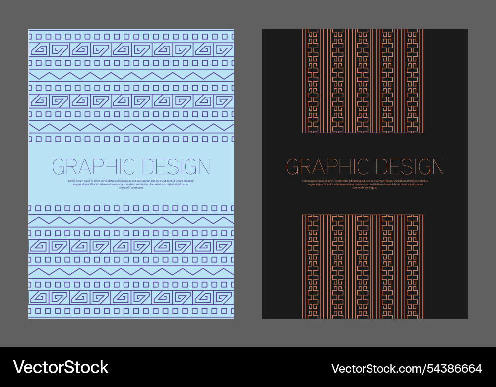 Design is patterned in an ethnic style a template Design is patterned in an ethnic style a template vector image
