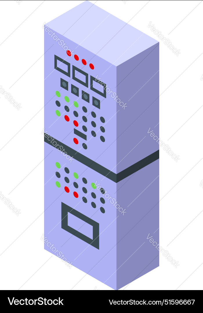 Electrical control panel with buttons and switches Electrical control panel with buttons and switches vector image