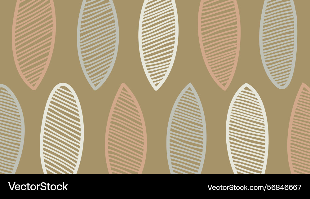 Leaf-like vertical elements in soft lines Vector Image