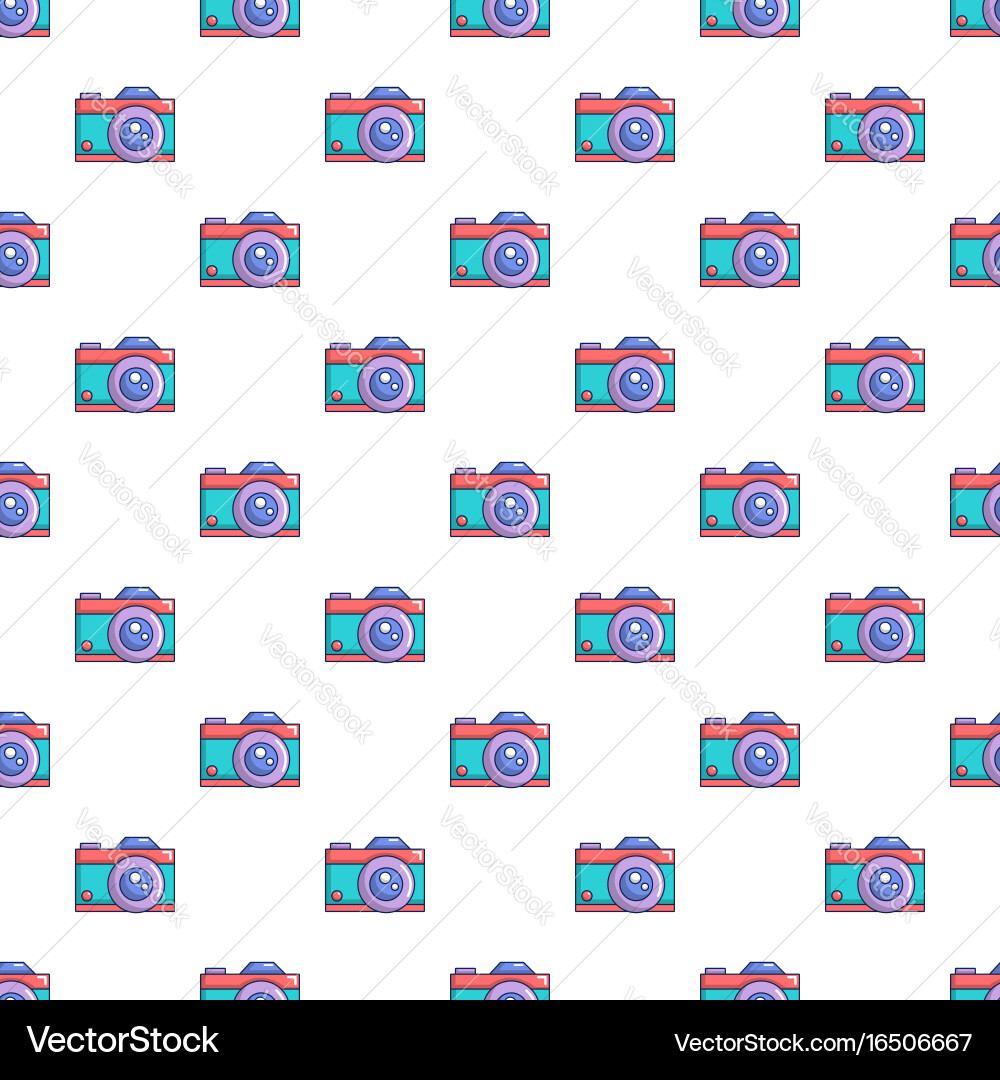 Retro camera pattern seamless Vector Image