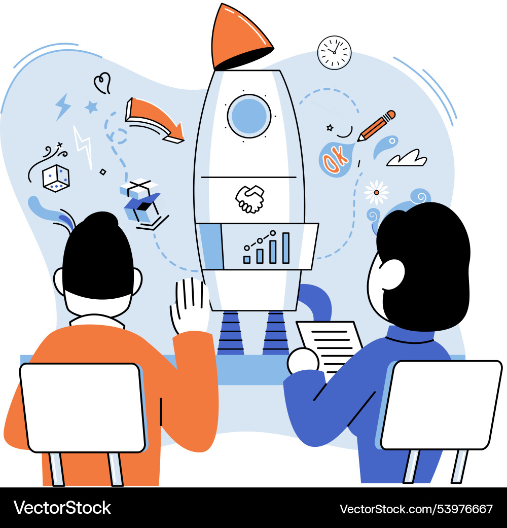 Team solving complex problems teamwork Team solving complex problems teamwork vector image