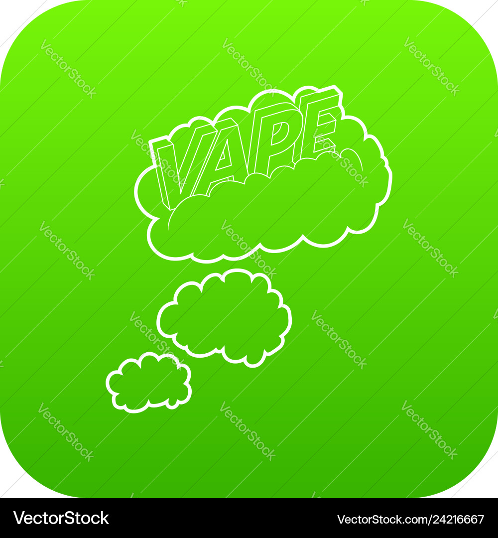 Vape clouds icon outline style Vape clouds icon outline style vector image