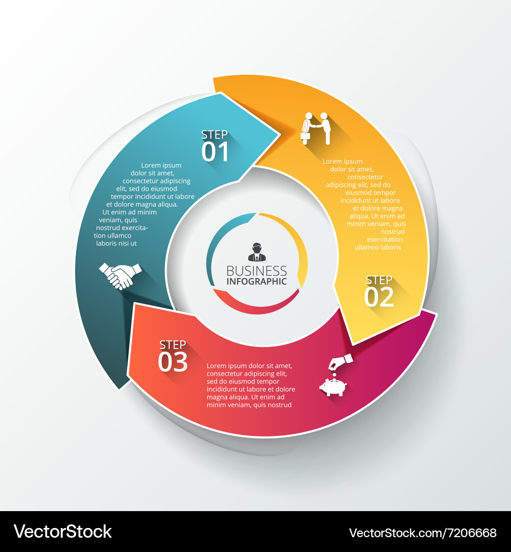 Circular Element for Diagram & Chart vector image
