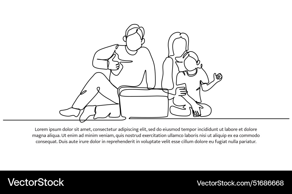 Continuous one line design of picnic Continuous one line design of picnic vector image