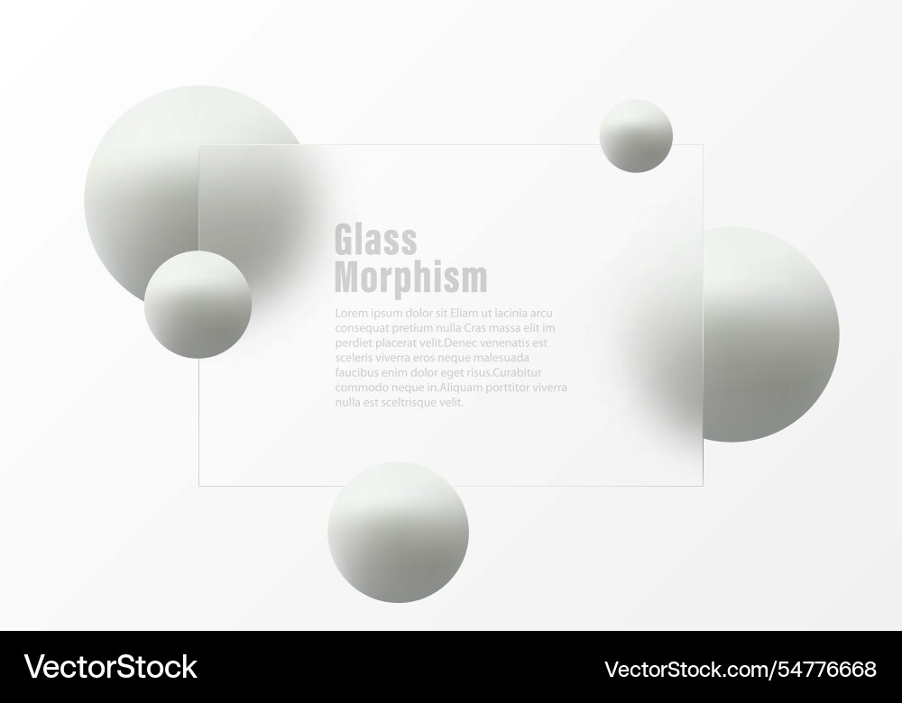 Light gradient background with divider and spheres Light gradient background with divider and spheres vector image