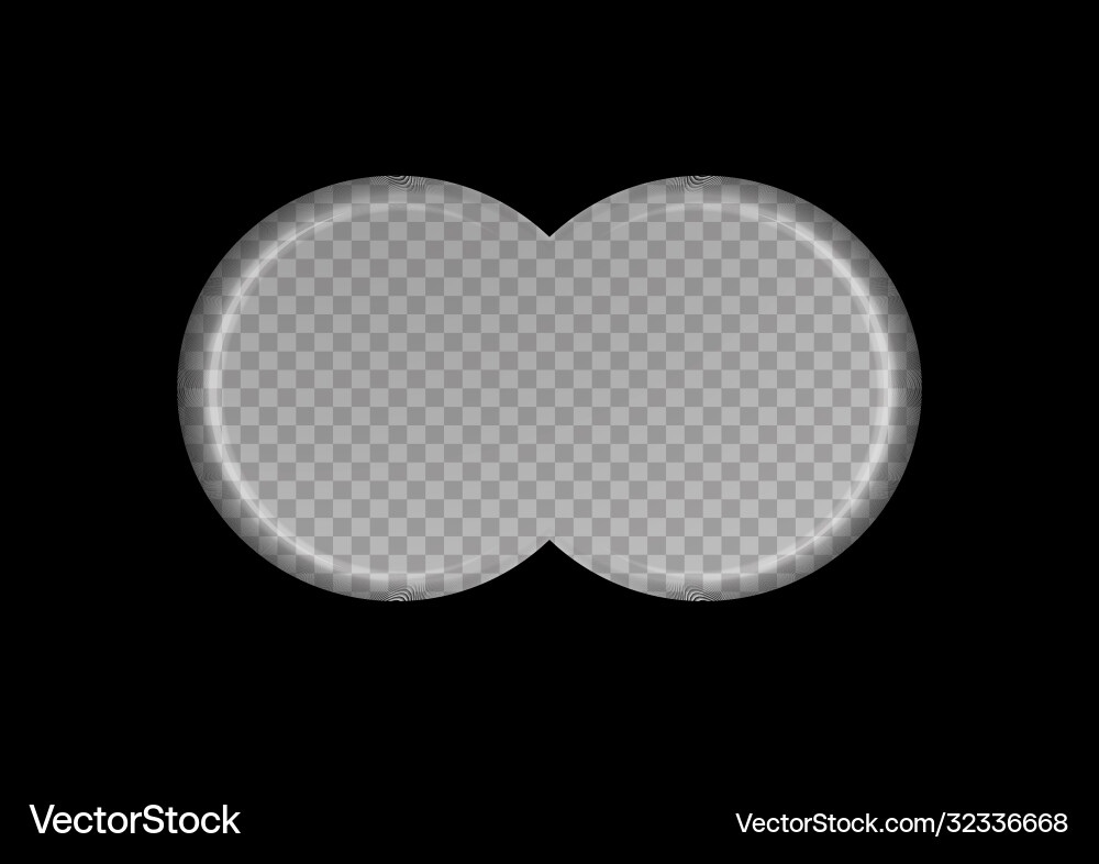 View binoculars on a transparent background View binoculars on a transparent background Vector Image