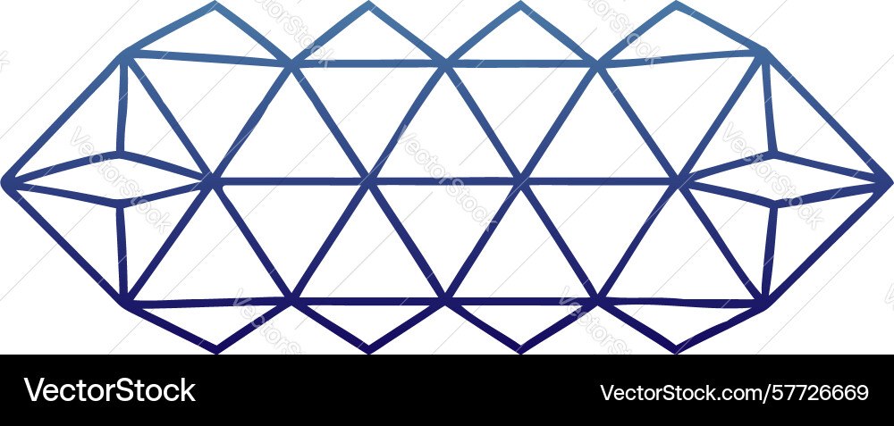 Geometric triangular and hexagonal interlocking vector image