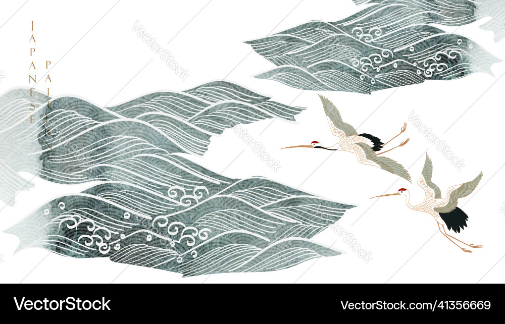 Japanese background with geometric pattern Japanese background with geometric pattern vector image