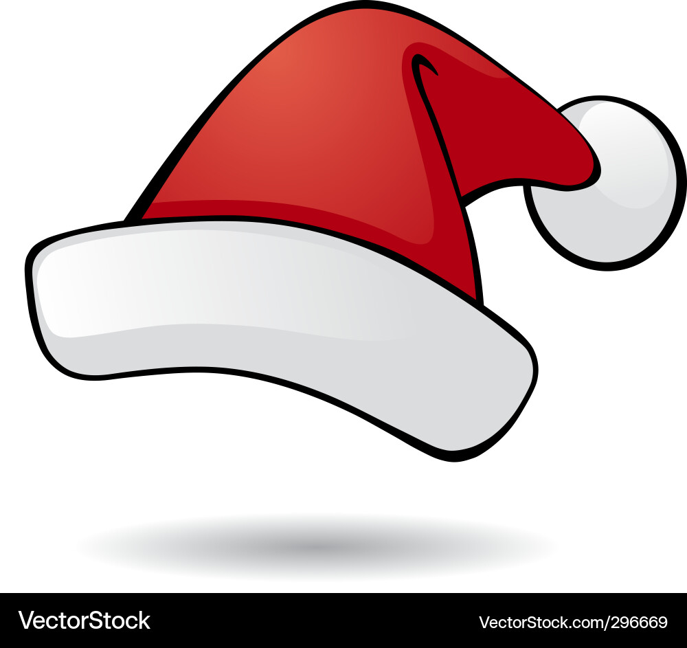 Santa's Winter Hat Royalty Free Vector Image - VectorStock