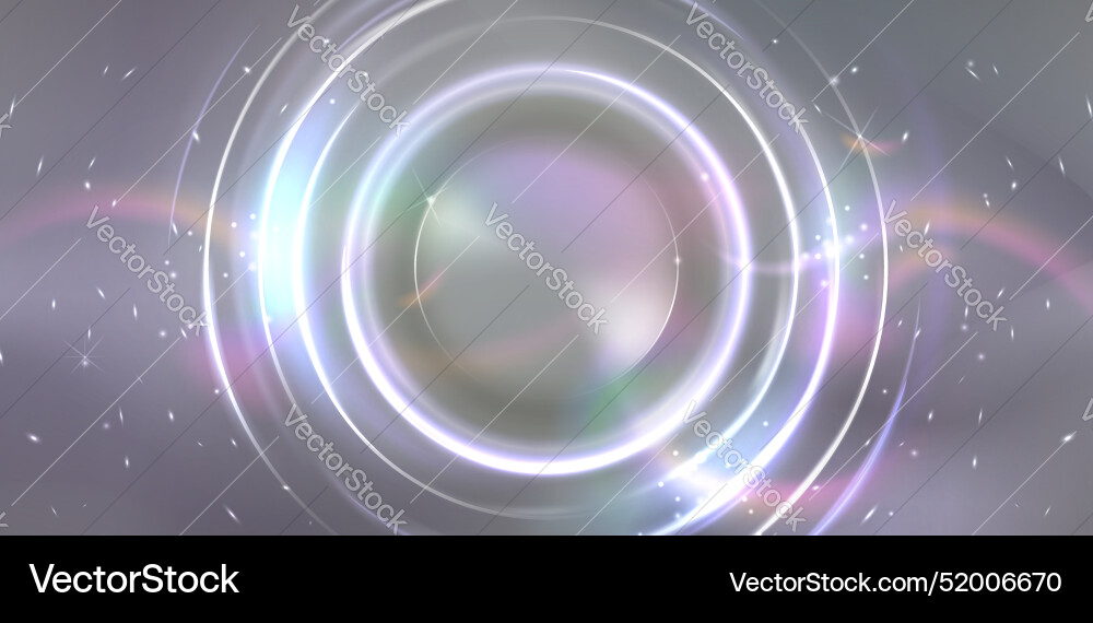 Abstract sphere with white light flare effect Abstract sphere with white light flare effect vector image