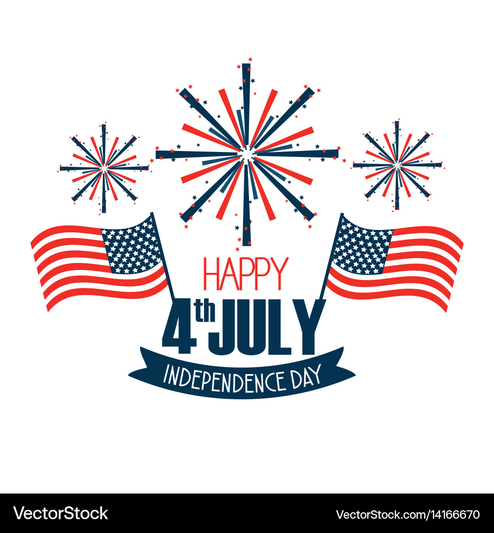 Fourth of July Celebration Vector Image