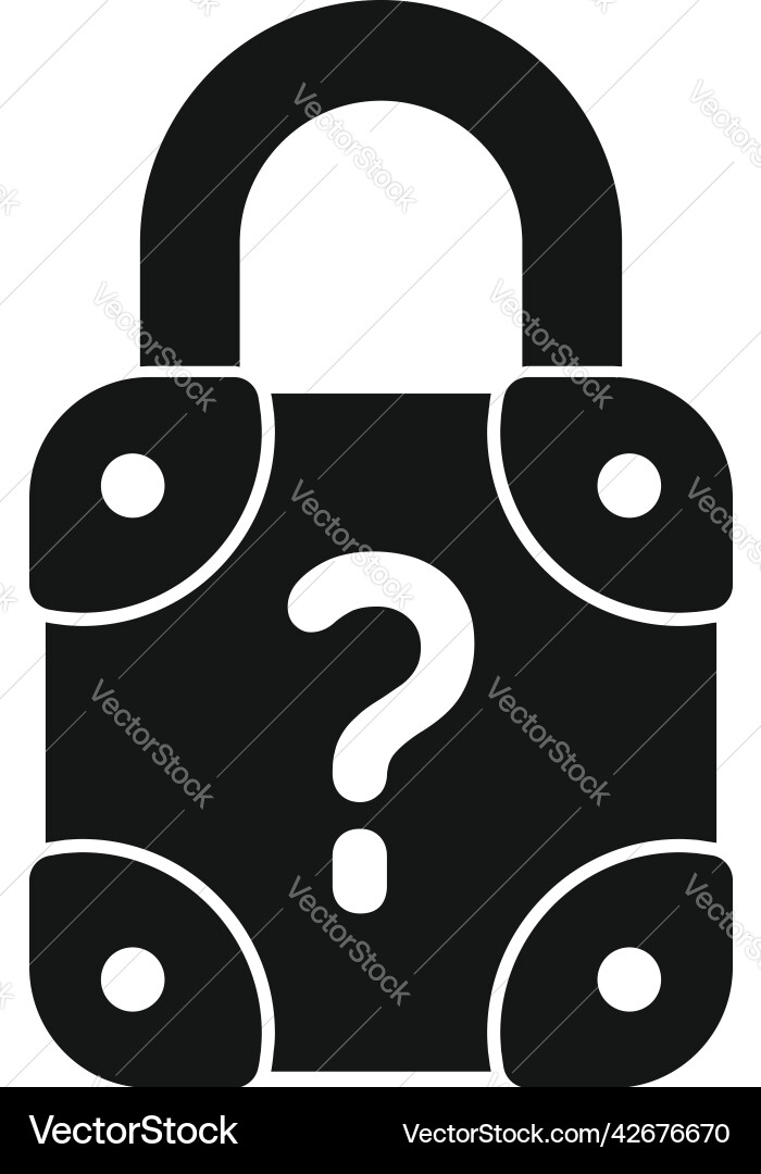 Lock password icon simple page log Lock password icon simple page log vector image