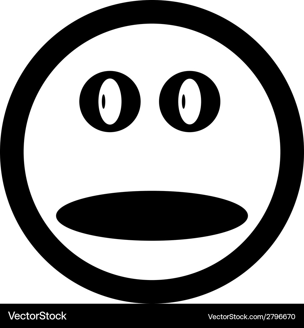 Smile face button Vector Image