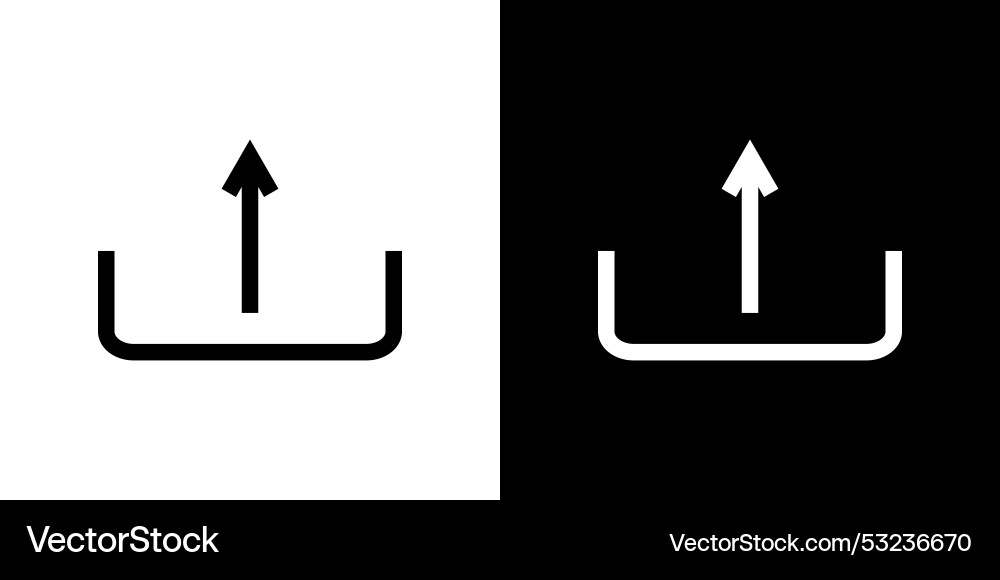 Upload icon simple symbol Upload icon simple symbol vector image