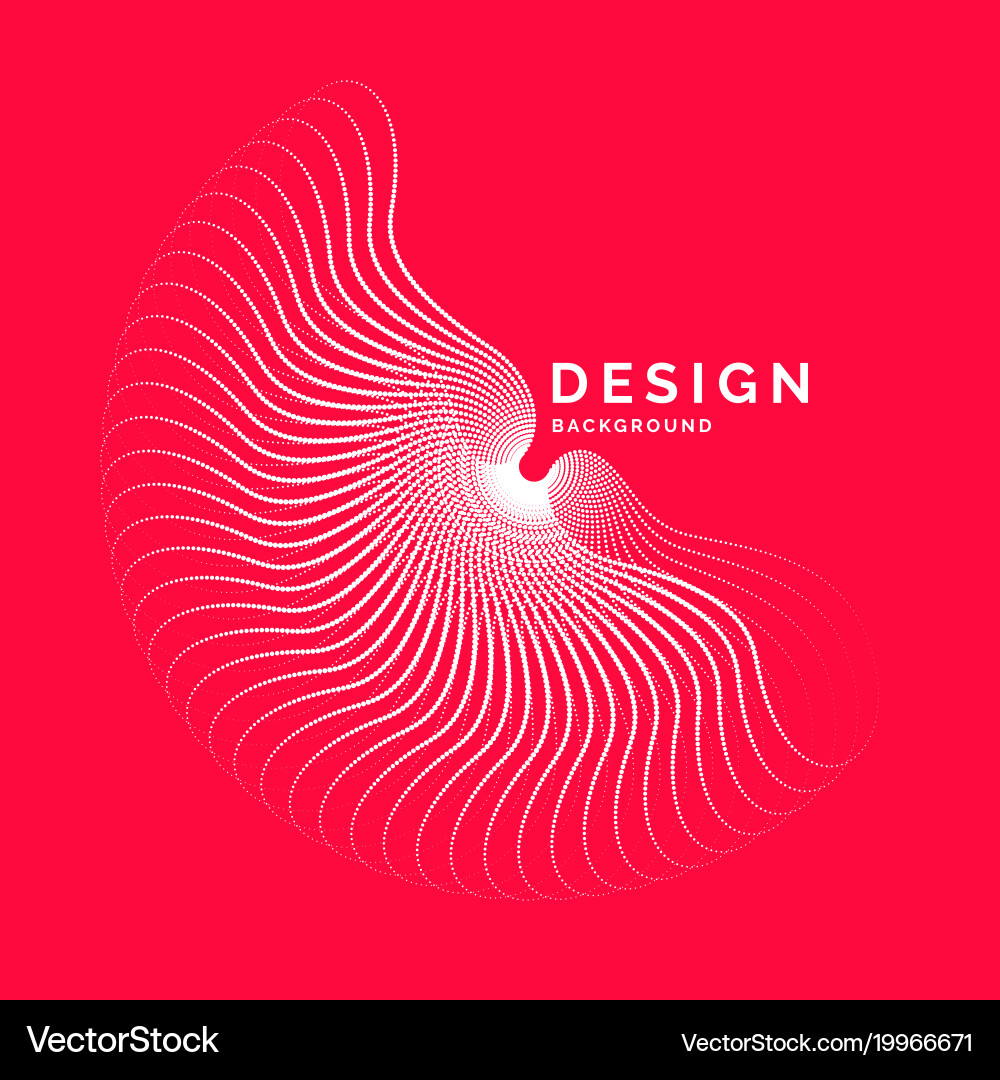 Abstract background with dynamic waves vector image