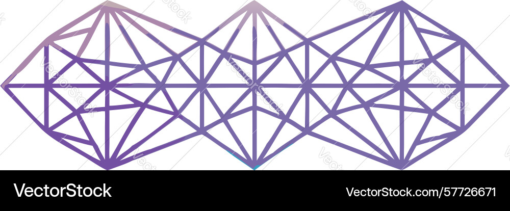 Abstract geometric rhombus pattern repeating grid vector image