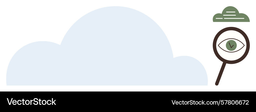 Cloud storage and data analytics visualization Cloud storage and data analytics visualization vector image