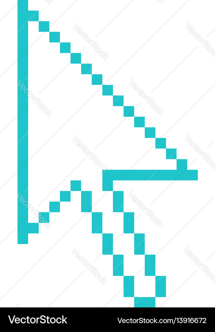 Computer cursor arrow indicator sign Computer cursor arrow indicator sign vector image