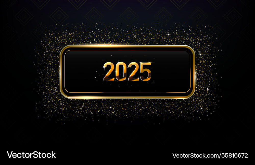 Luxury glass and gold frame dark label template Luxury glass and gold frame dark label template vector image
