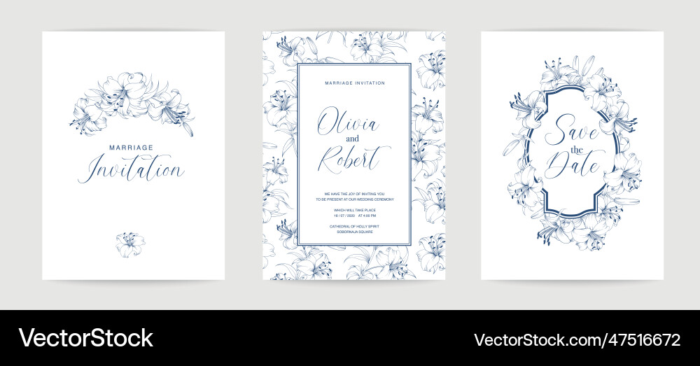 Marriage design template with custom names Vector Image