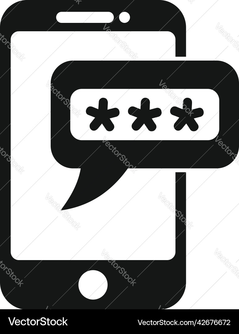 Phone lock icon simple ui page log Phone lock icon simple ui page log vector image