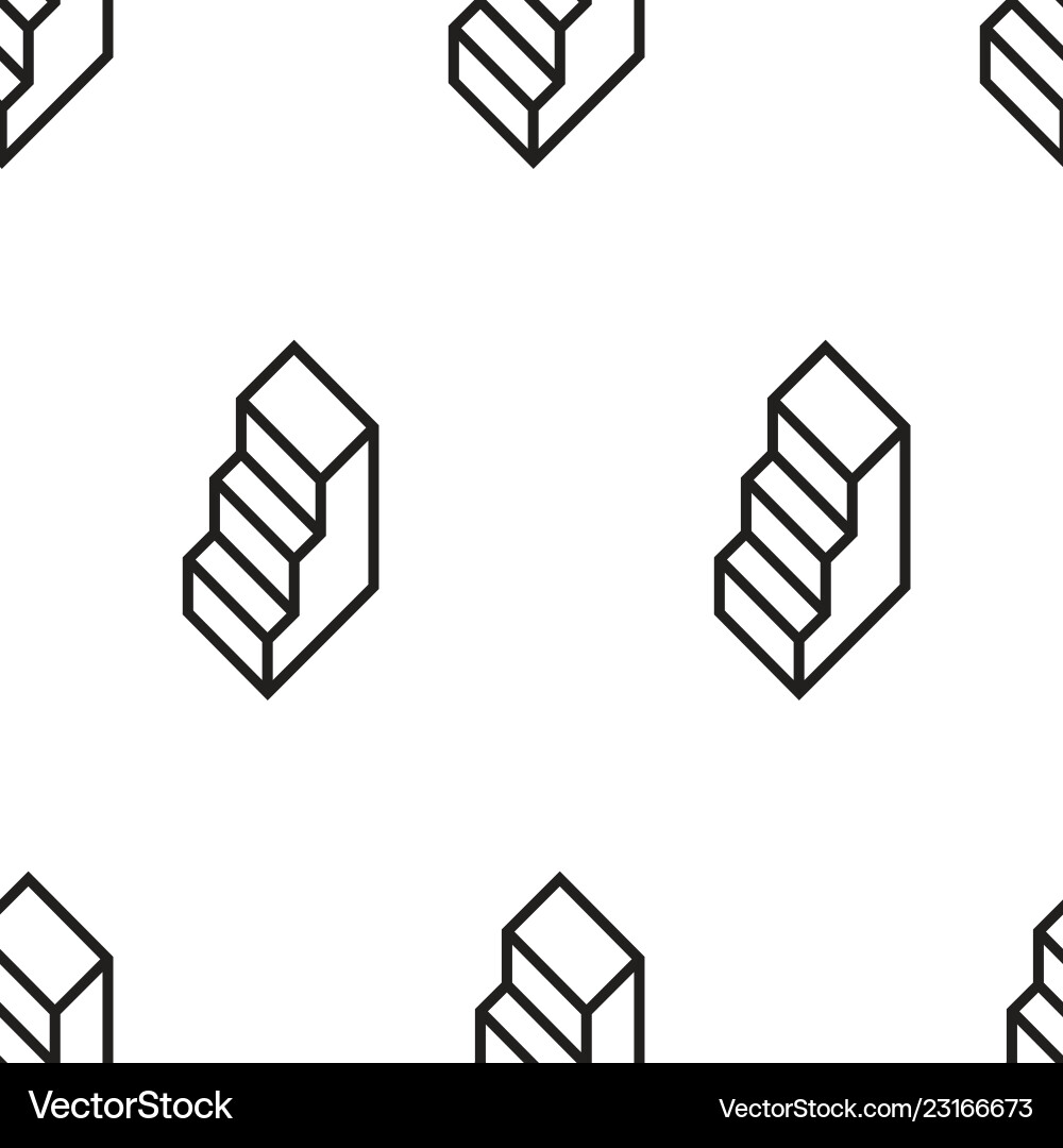 Geometric pattern with stairs Geometric pattern with stairs Vector Image