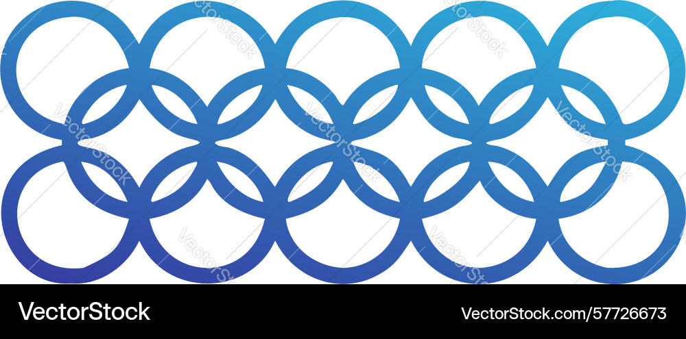 Seamless circular chain link pattern repeating vector image