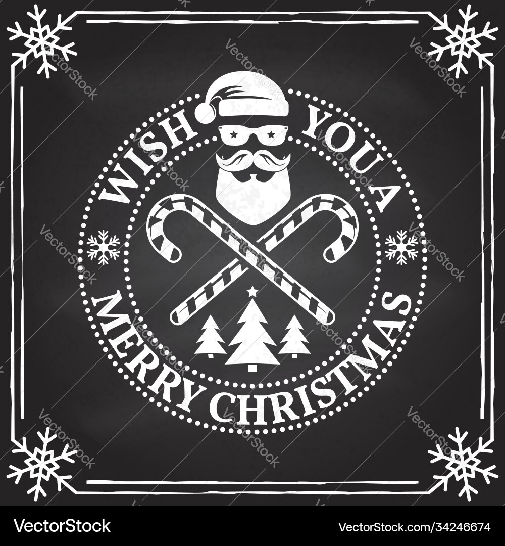 Happy new year stamp sticker set with santa claus Happy new year stamp sticker set with santa claus vector image