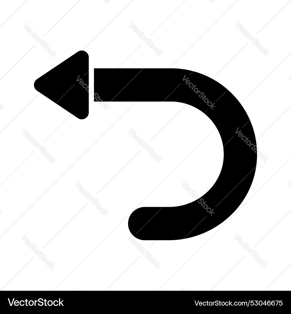 A well designed return arrow in modern style easy Vector Image