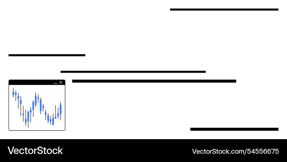 Abstract depiction of a fluctuating graph chart Abstract depiction of a fluctuating graph chart vector image