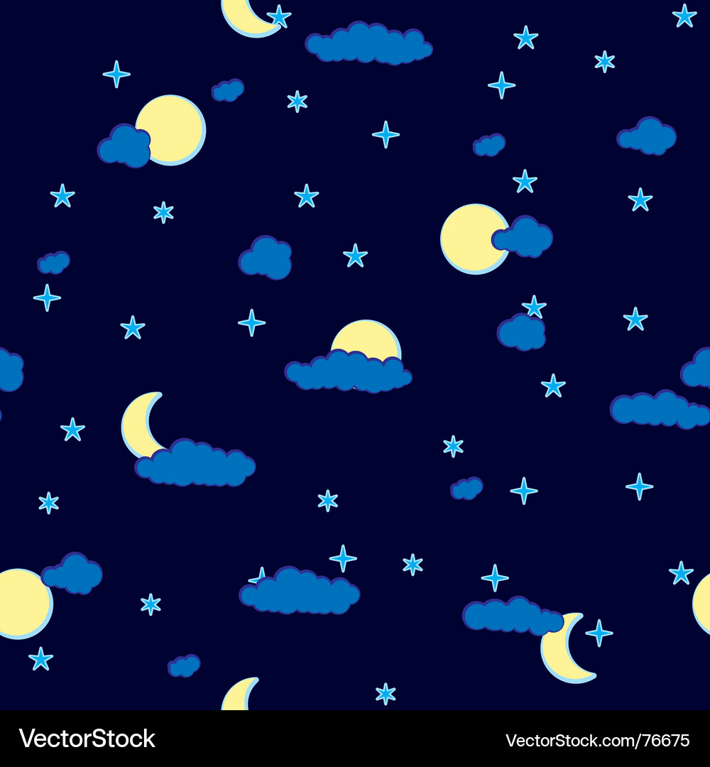 Abstract night clouds background seamless Vector Image