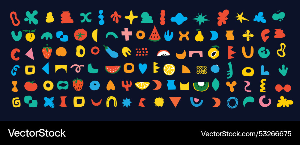 Brutalist shapes for minimal style design Brutalist shapes for minimal style design Vector Image