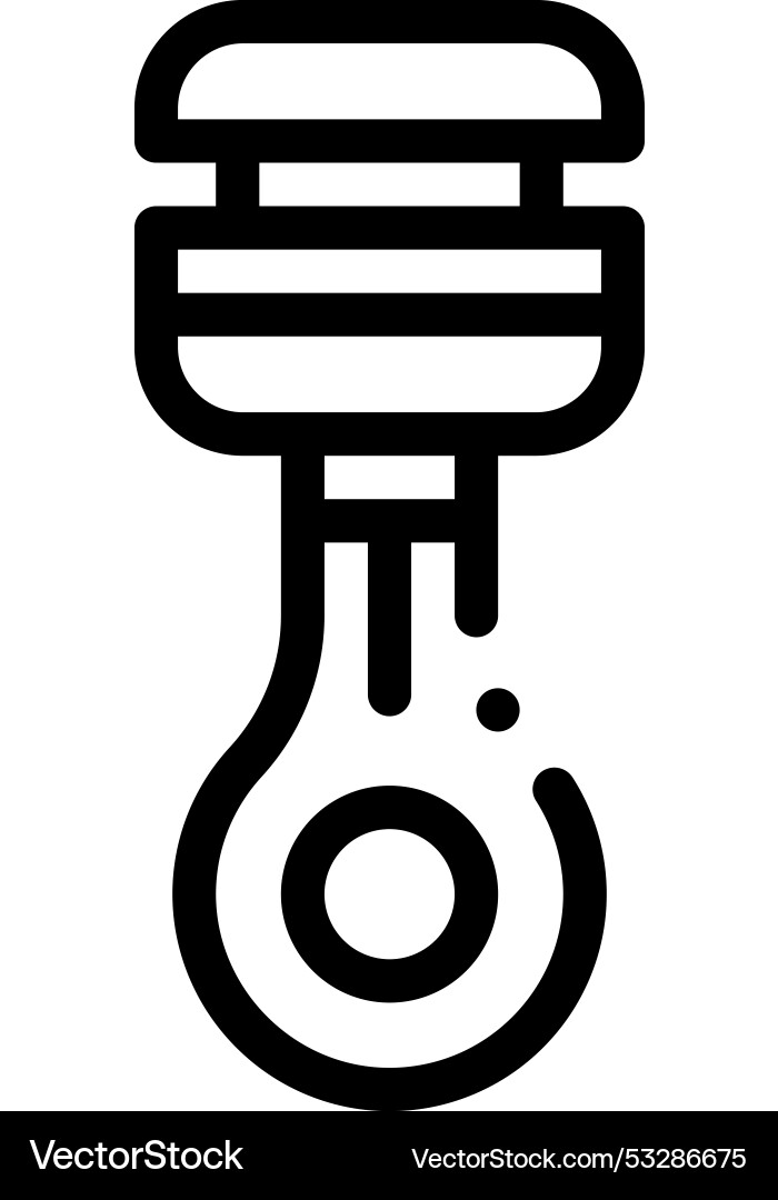 Engine icon thin linear style design isolated Engine icon thin linear style design isolated vector image