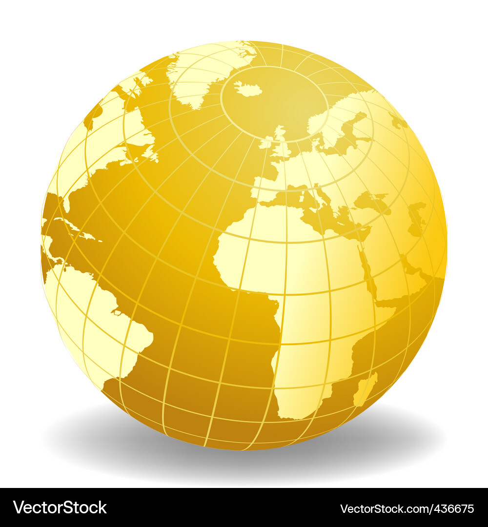Global Map Icon Vector Image