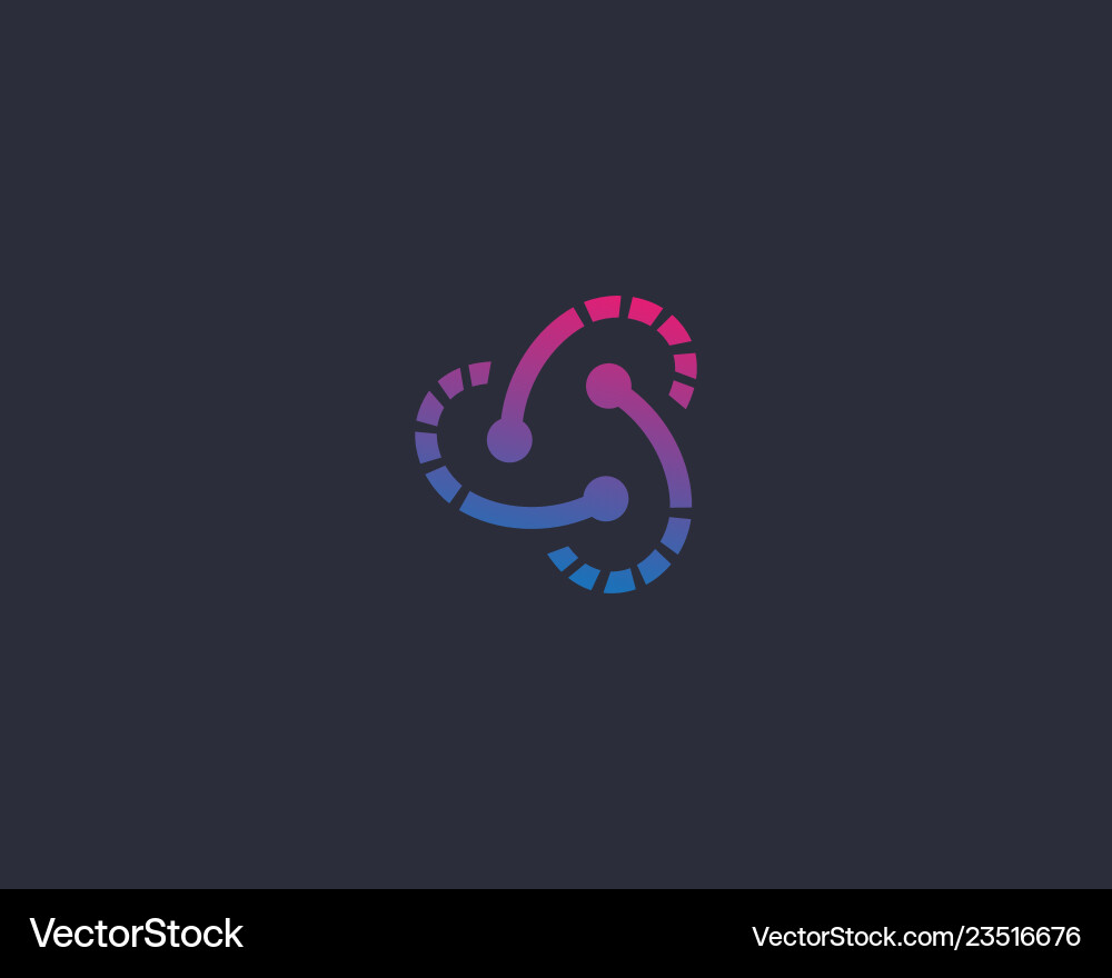 Abstract science logo design tech lab logotype Abstract science logo design tech lab logotype vector image