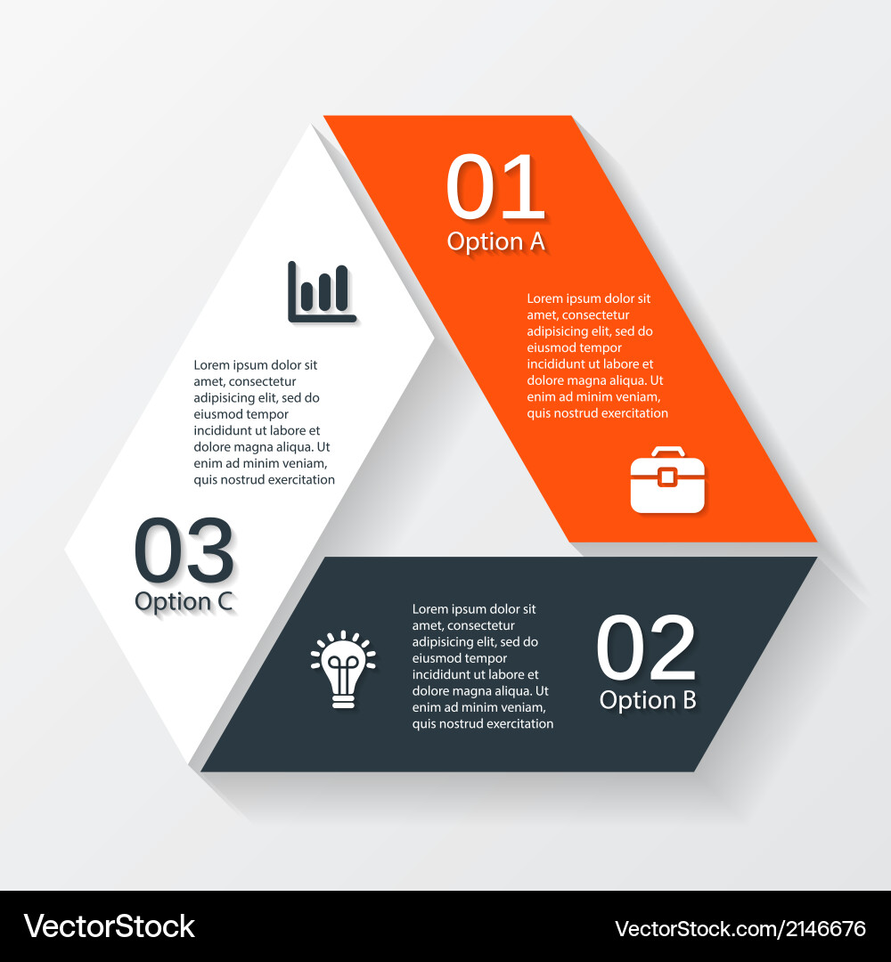Moderne Infografik für Business-Projekt Vektorbild