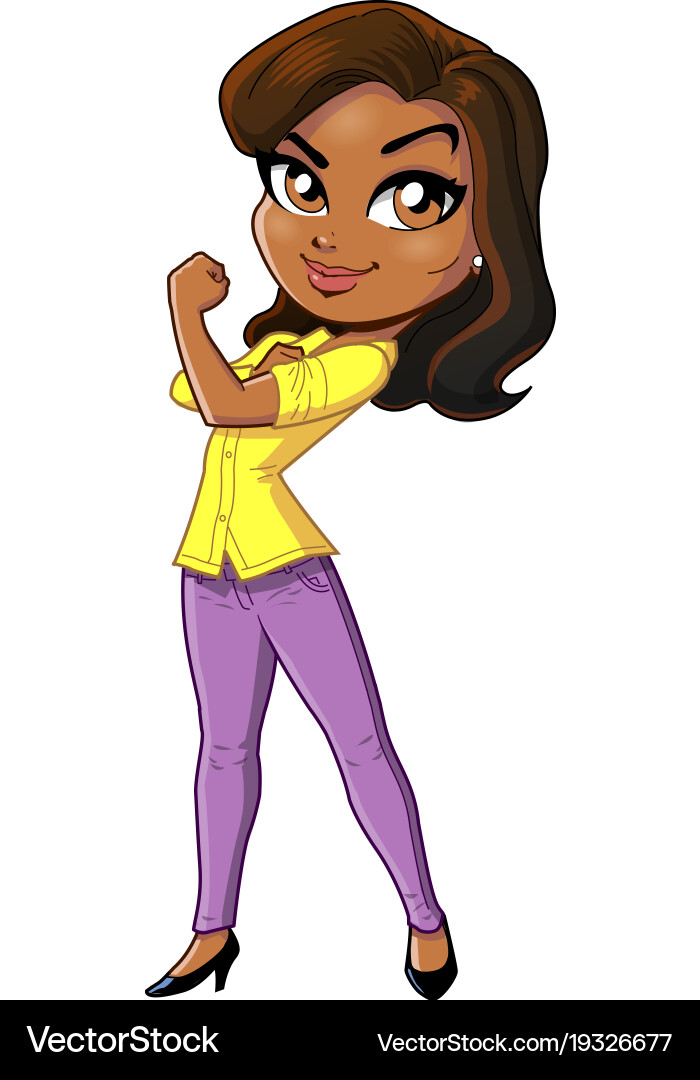 Black Woman Superhero Mom vector image