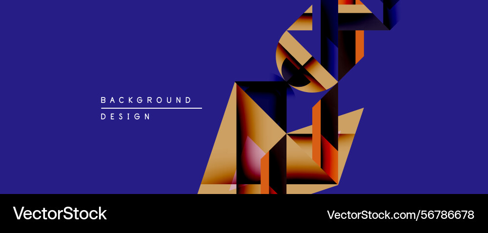 Abstract geometric shapes overlap creating Abstract geometric shapes overlap creating Vector Image
