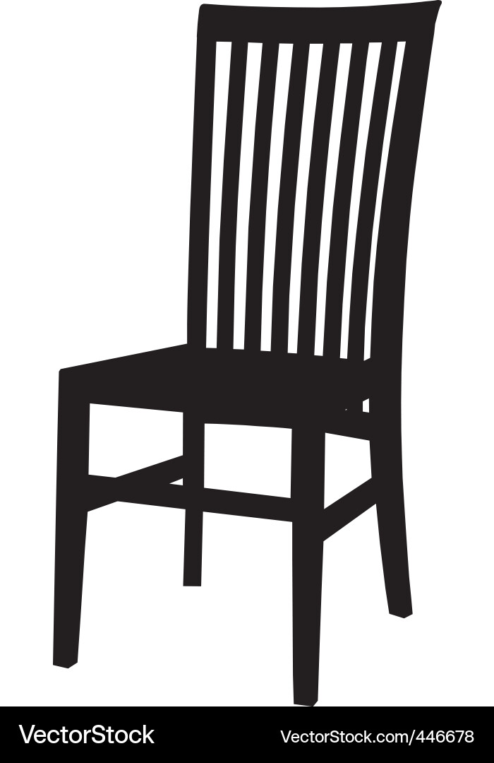 Chair Silhouette Vector Image