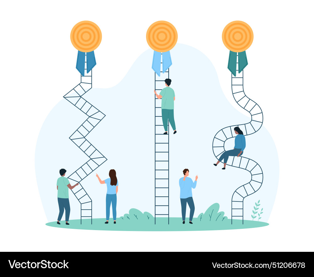 Easy and hard problem solving simplicity in work vector image