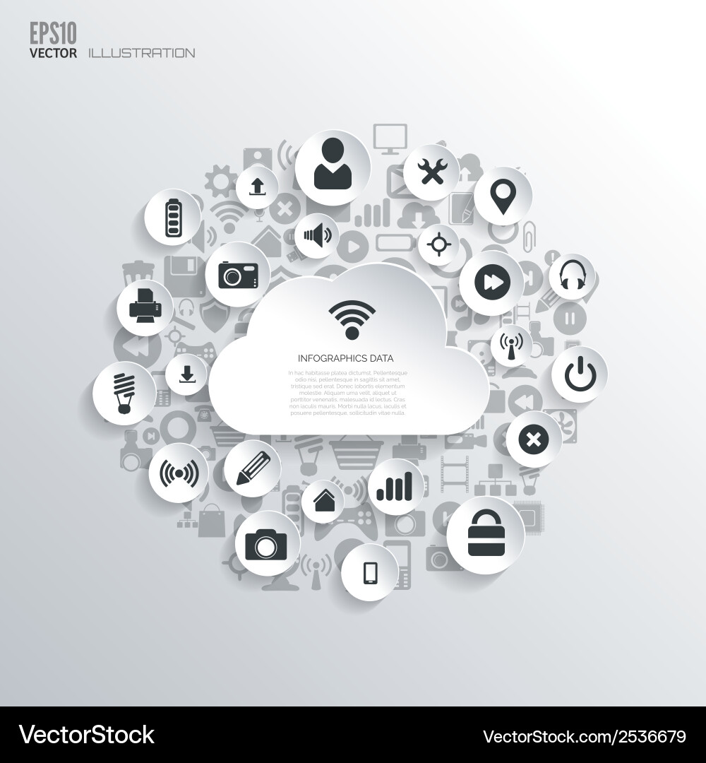 Modern Web Interface Background vector image
