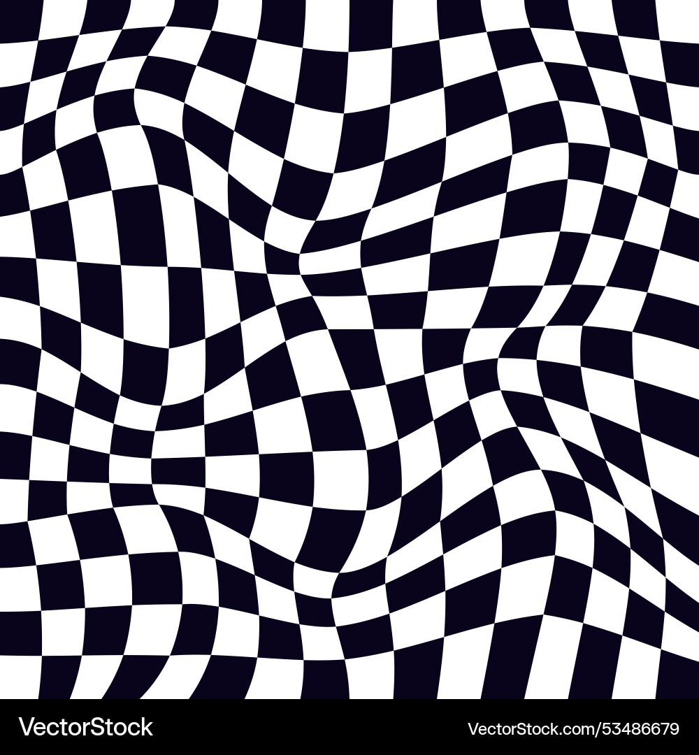 Psychedelic checkerboard pattern Psychedelic checkerboard pattern Vector Image