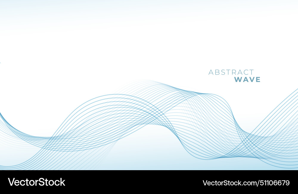 Smooth and dynamic motion waves background design Vector Image