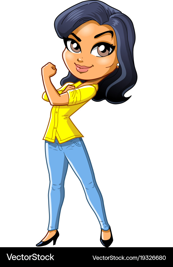 Confident Woman Superhero Mom vector image