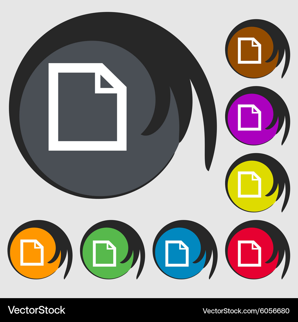 Edit document sign icon content button symbols Vector Image