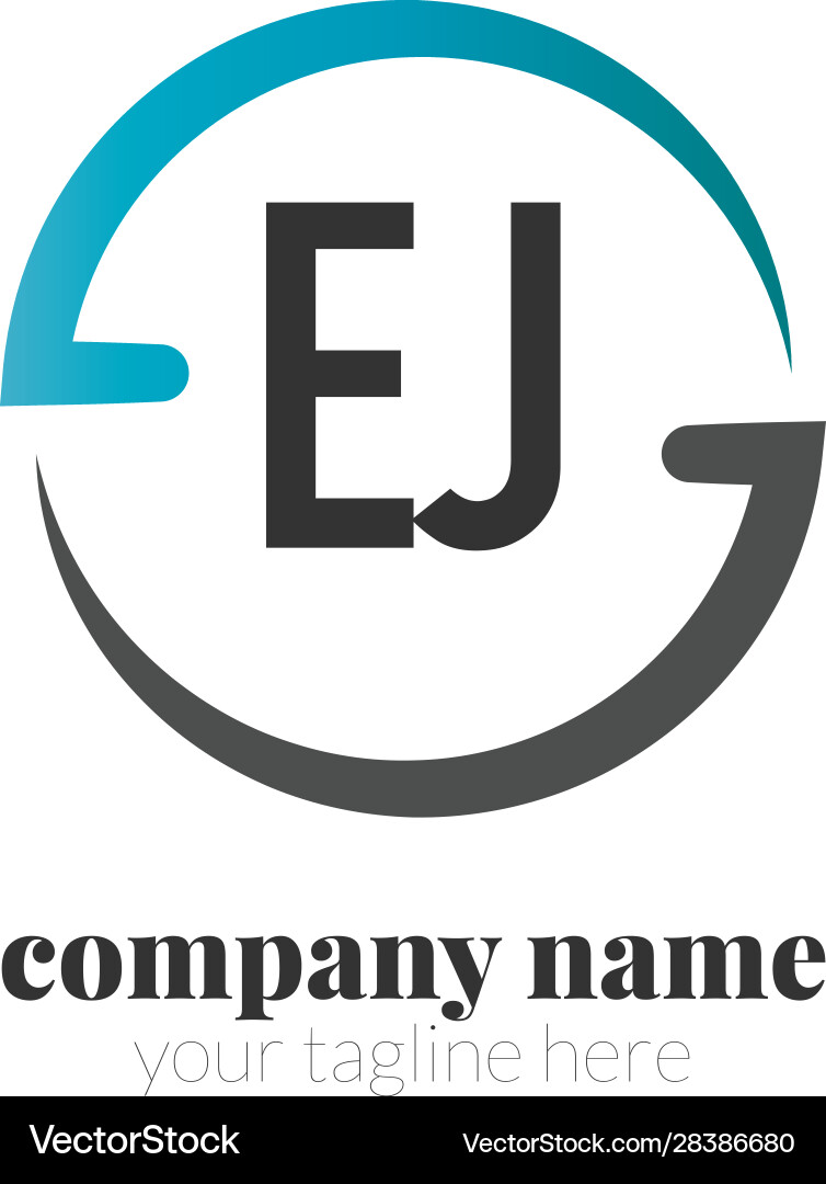 Initial letter creative circle logo concept Vector Image