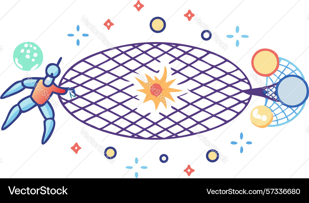 Interconnected web abstract network vector image