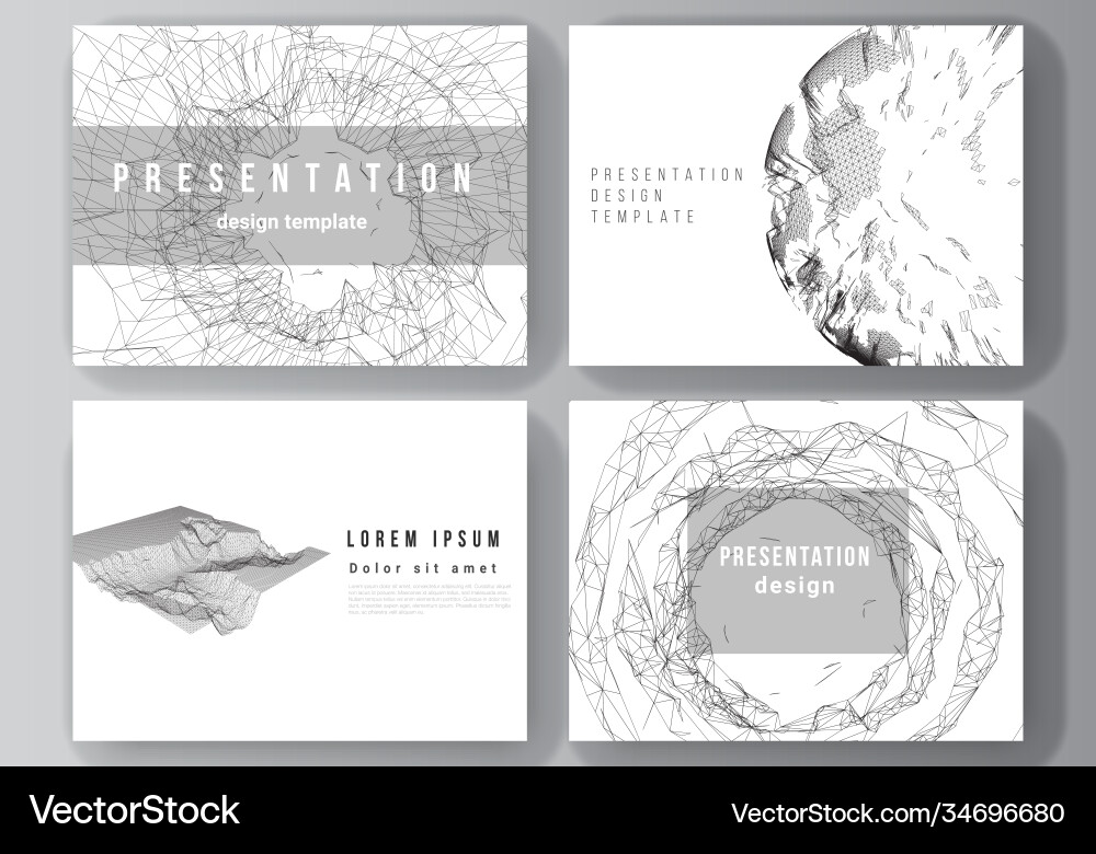 Layout presentation slides design Layout presentation slides design vector image